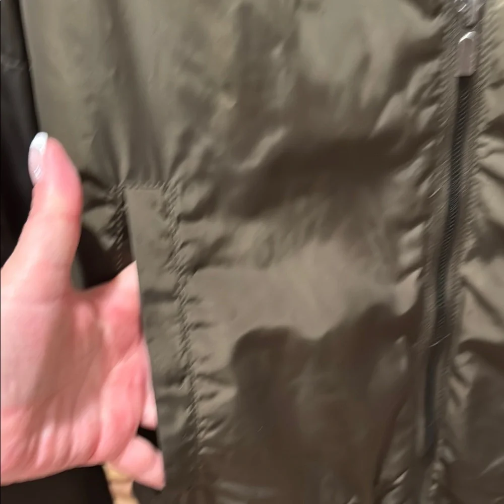 ZARA Men's Olive Bomber Jacket - Picture 4 of 5